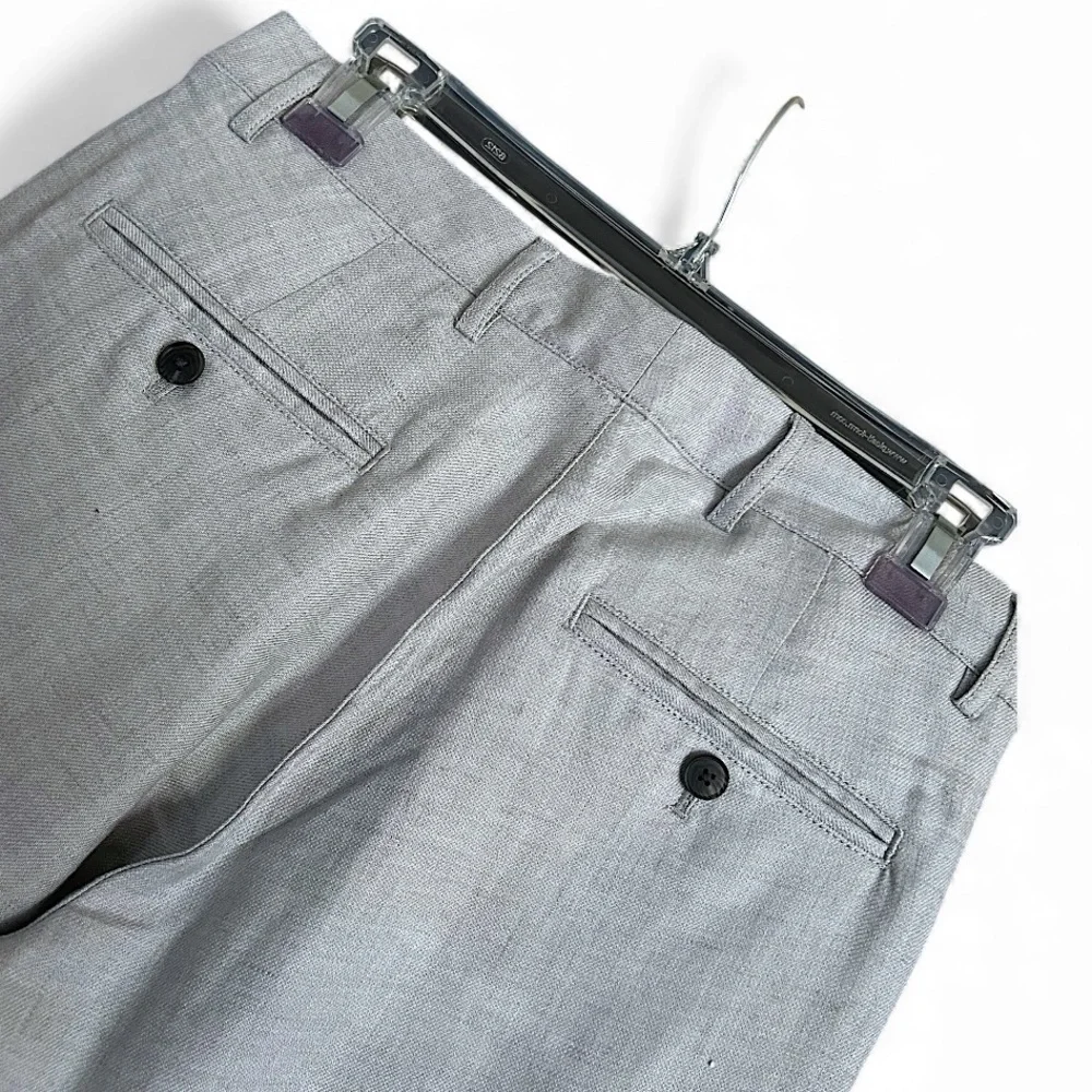 CLUB MONACO LINEN CONNOR CHINOS GREY